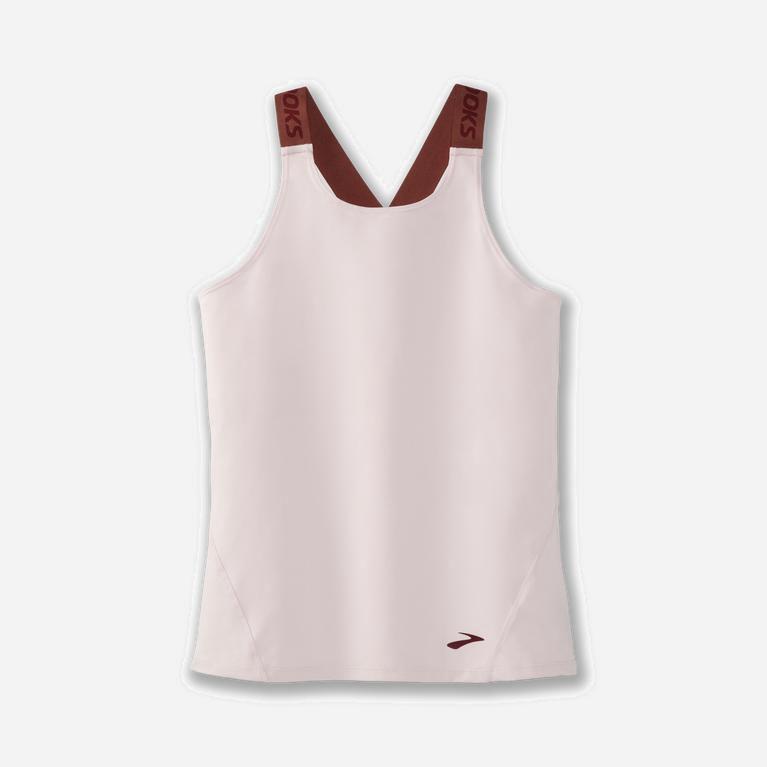 Brooks Pick-Up Mujer Camiseta Sin Mangas - Rosas (9876LYAXQ)